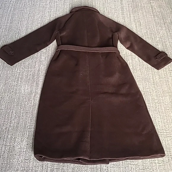 Abercrombie & Fitch Double-Breasted Wool-blend Coat in Dark Coffee - Picture 12 of 12